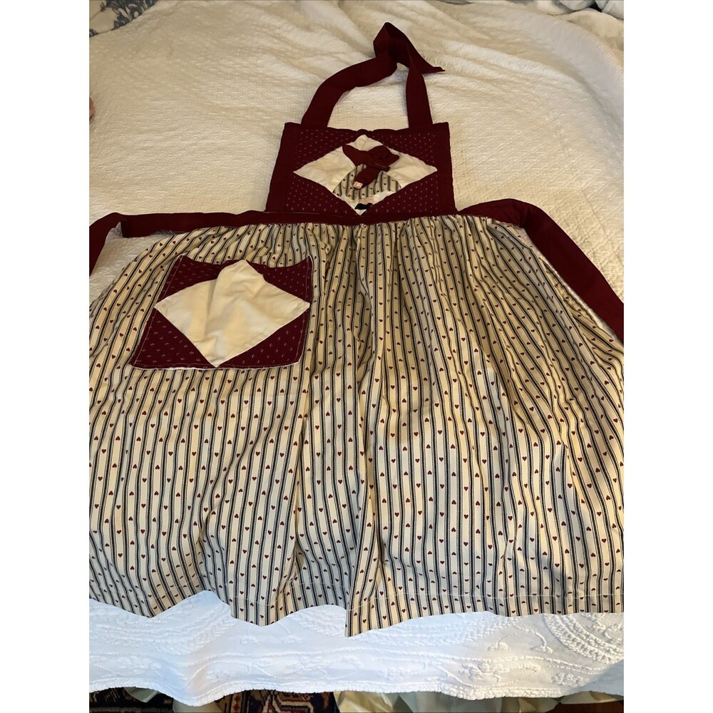 KITCHEN APRON w/POCKET HOLLY HOBBIE VTG/USA Fabric never use Handmade!